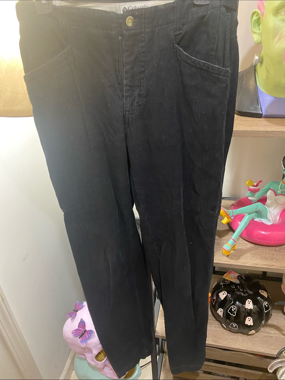 Columbia women’s Black Corduroy Straight-Leg Pants